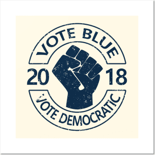 Vote Blue Vote Democrat Posters and Art